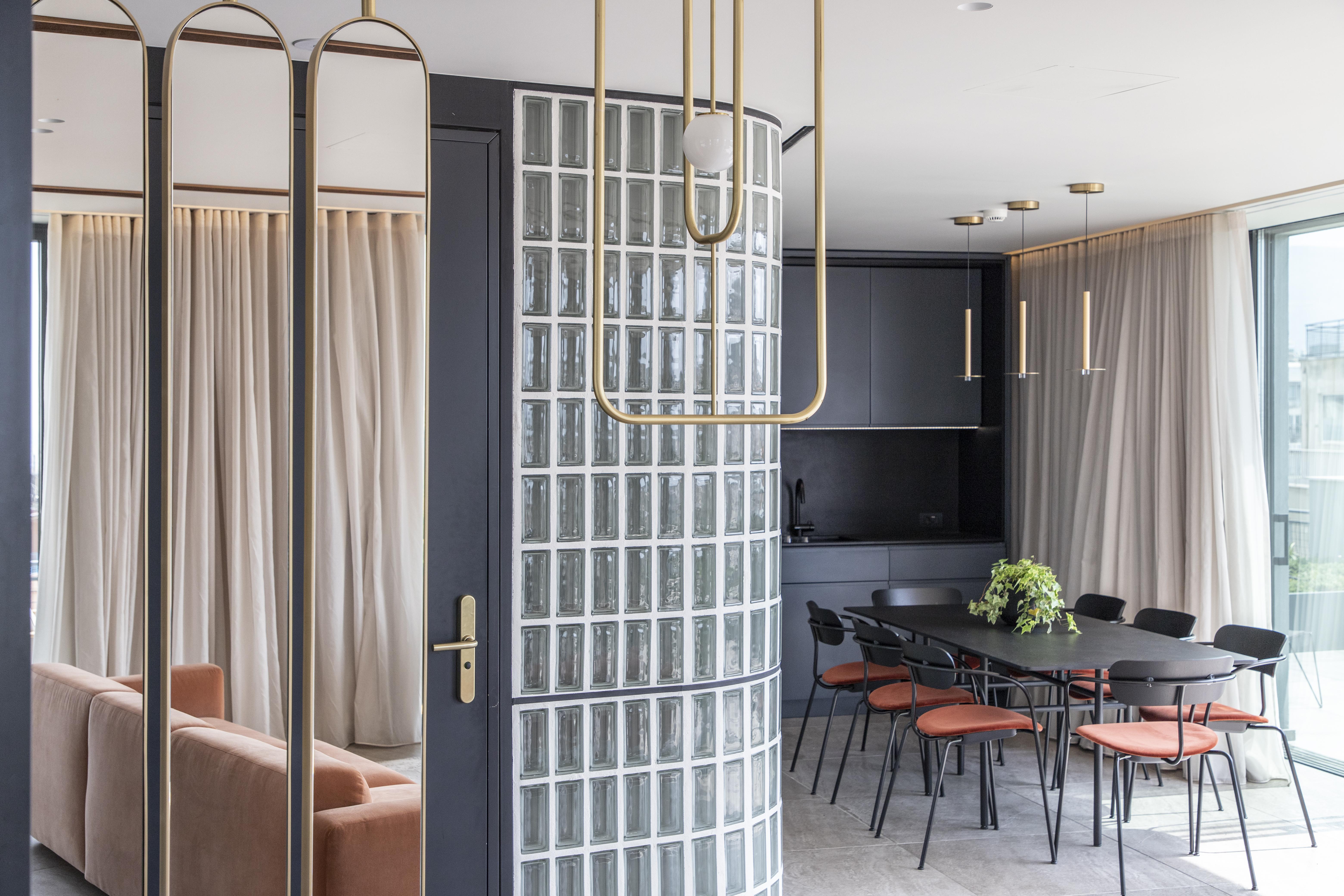 Perianth Hotel Athens Exterior photo A glass block partition